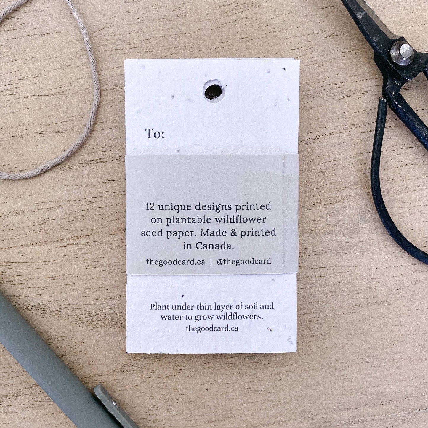 The Good Card - Plantable Gift Tags - Sketched Florals
