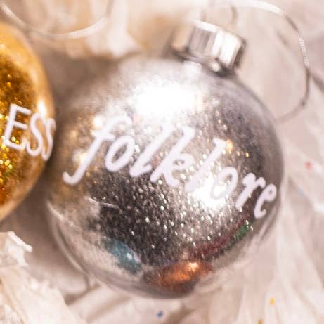brattyropes - Taylor Swift Christmas Ornament | Glitter Ornaments | Eras: Speak Now