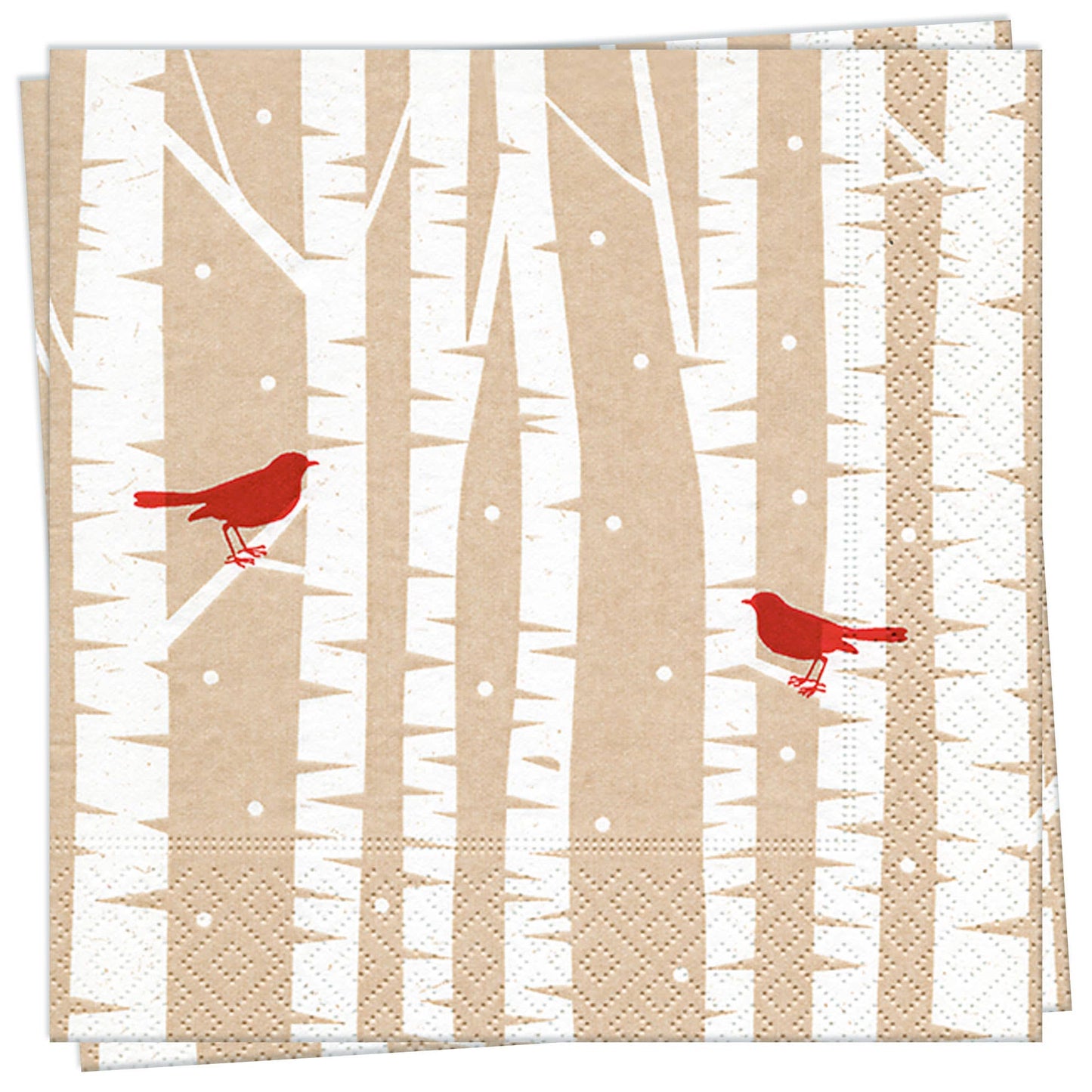 Twilight Collection - Red Birds Cocktail Napkin
