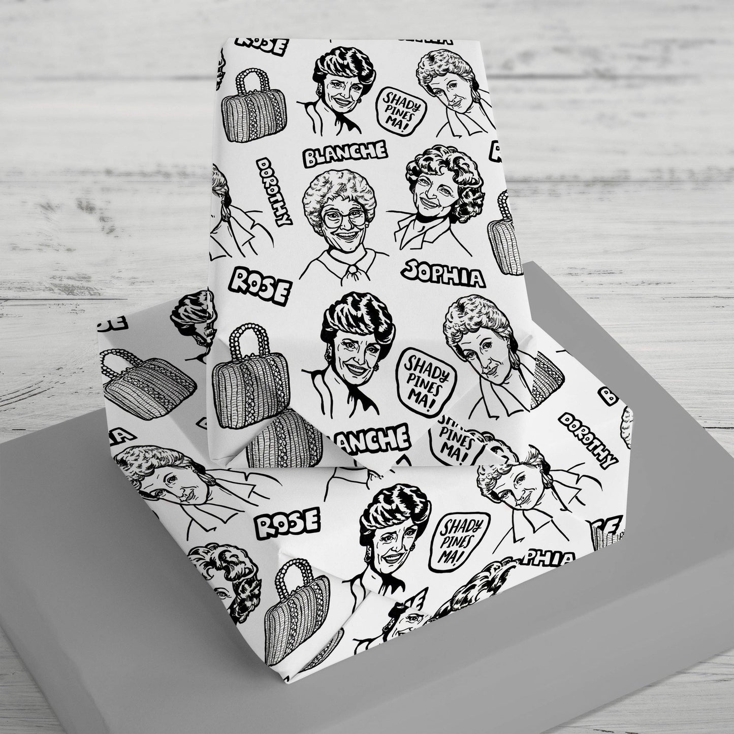 Golden Girls Gift Wrap 24"x36" Sheet
