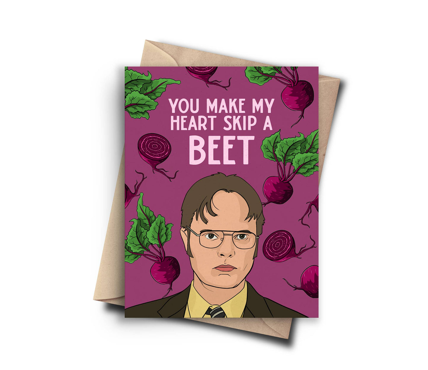Pop Cult Paper - Beet Funny Valentines Day Card - The Office Anniversary Card