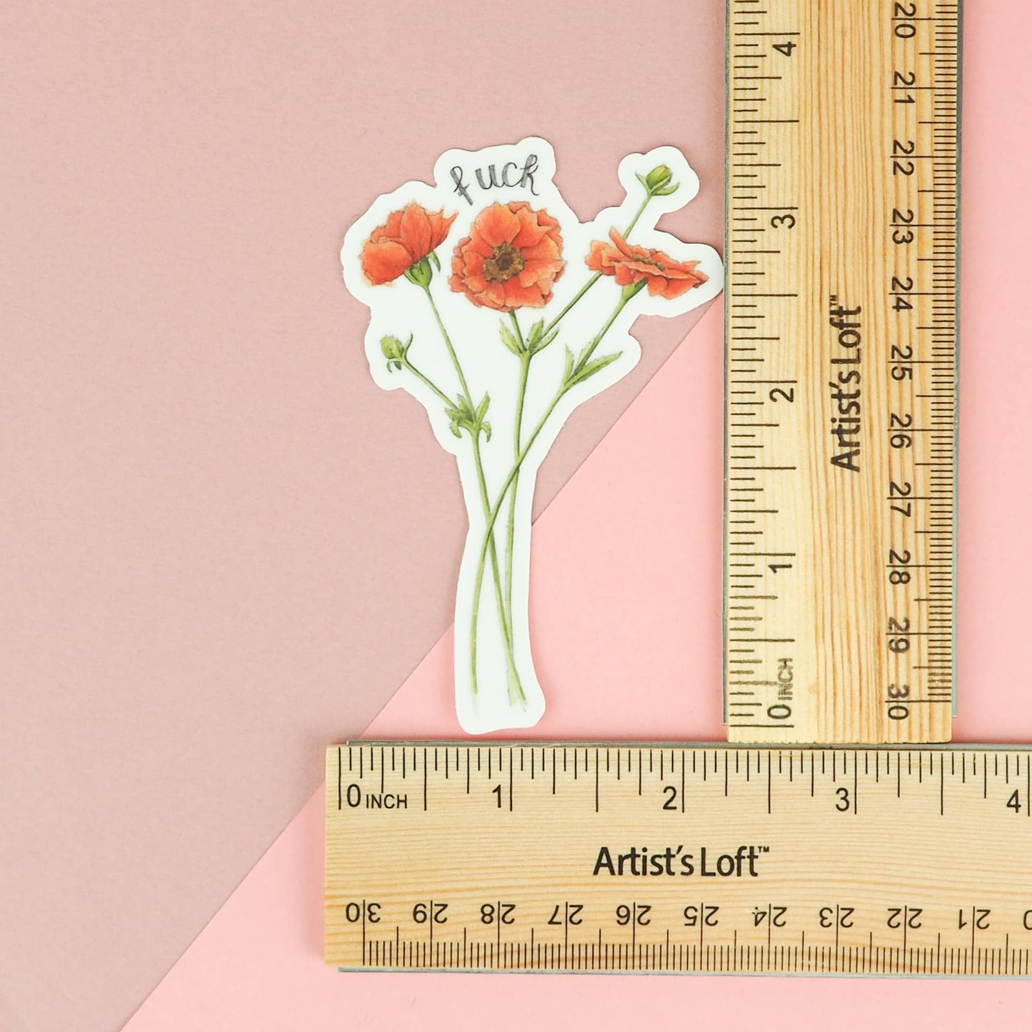 Naughty Florals - Fuck Sticker