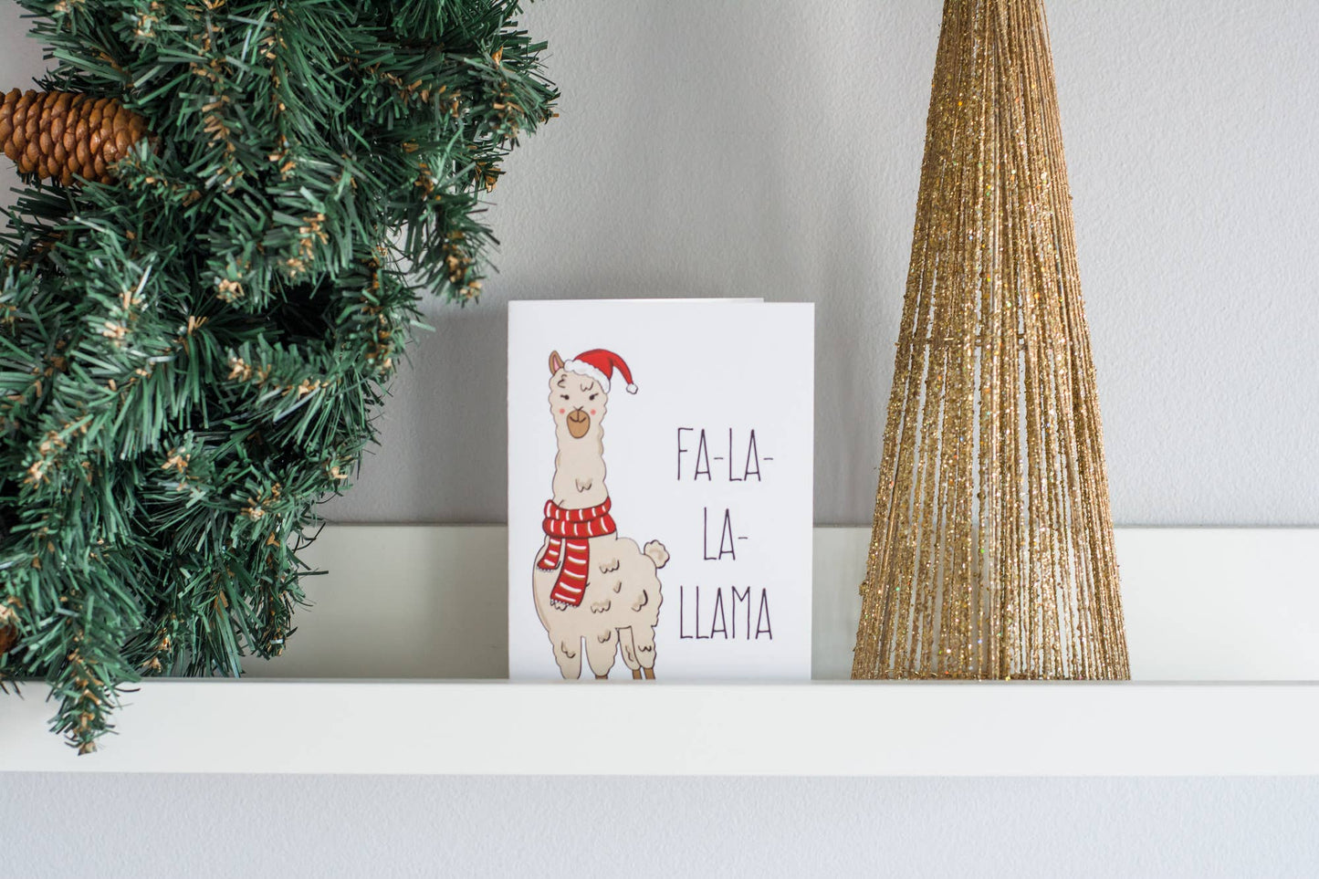 Jaybee Design - Fa la la llama - Greeting Card