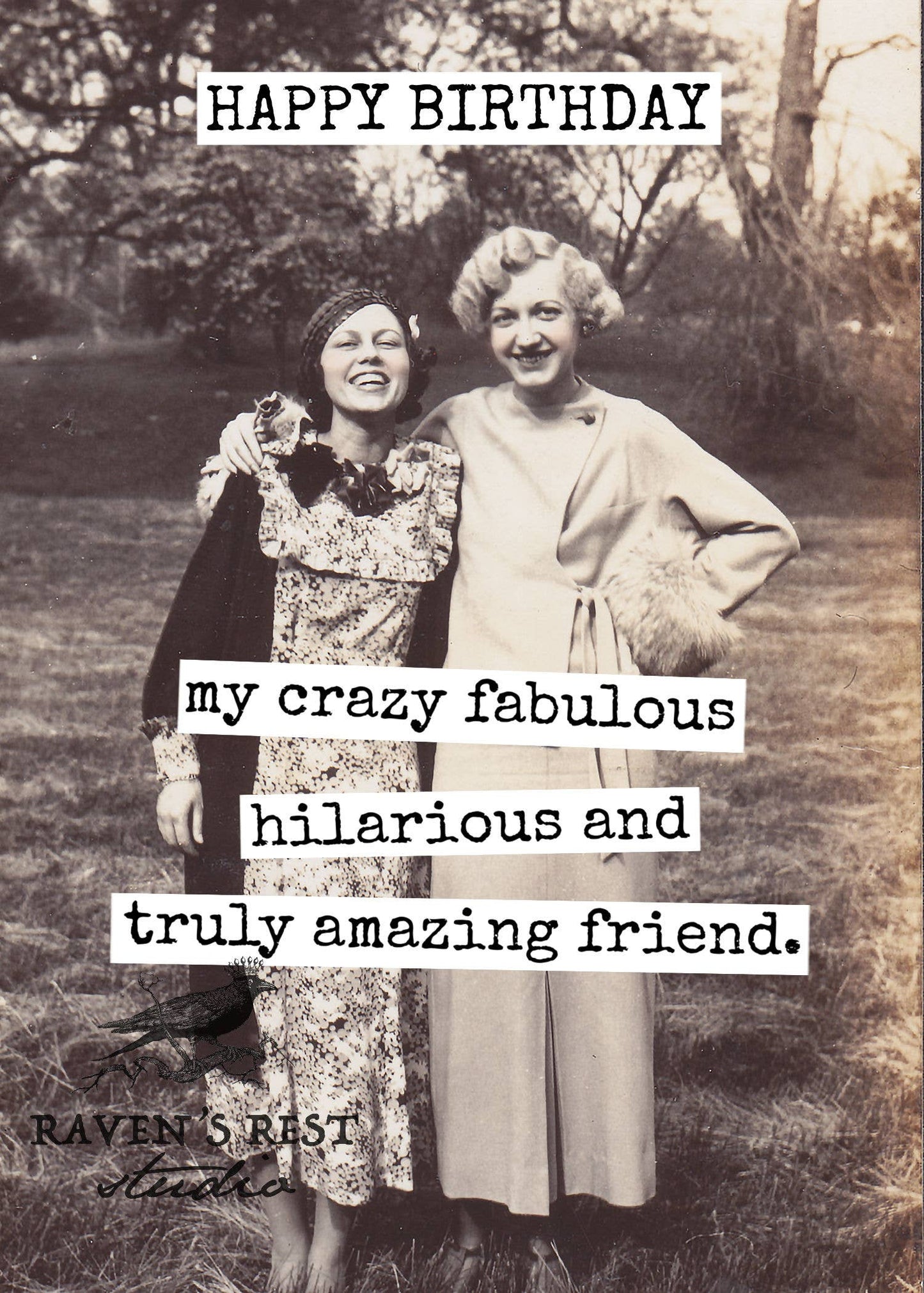 Raven's Rest Studio - HAPPY BIRTHDAY My Crazy Fabulous Hilarious And Truly Amazing