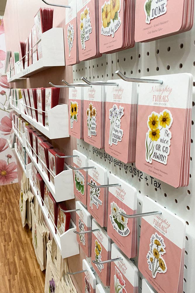 Naughty Florals - You're Doing Fucking Great Sticker