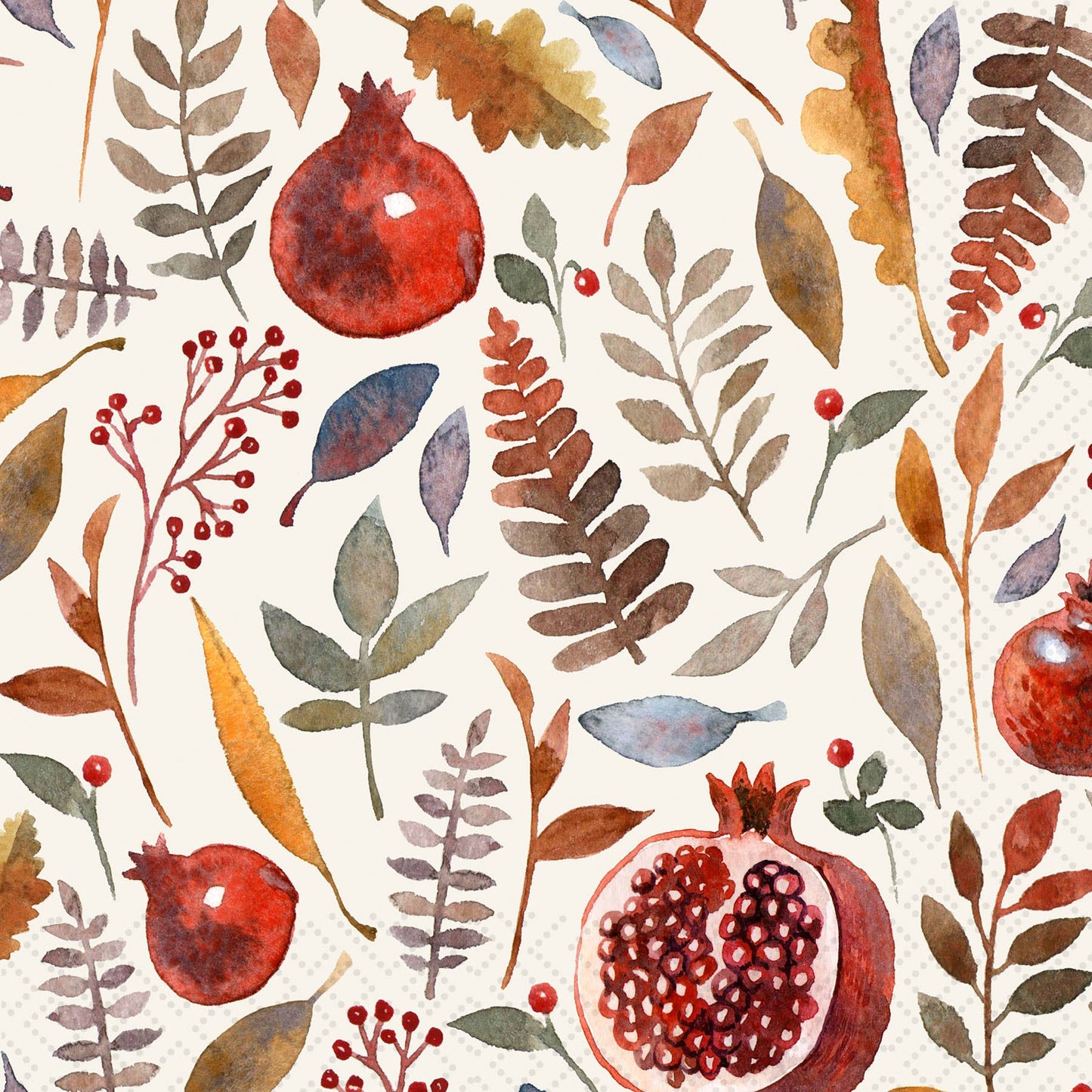 Twilight Collection - Pomegranate - Cocktail Napkin