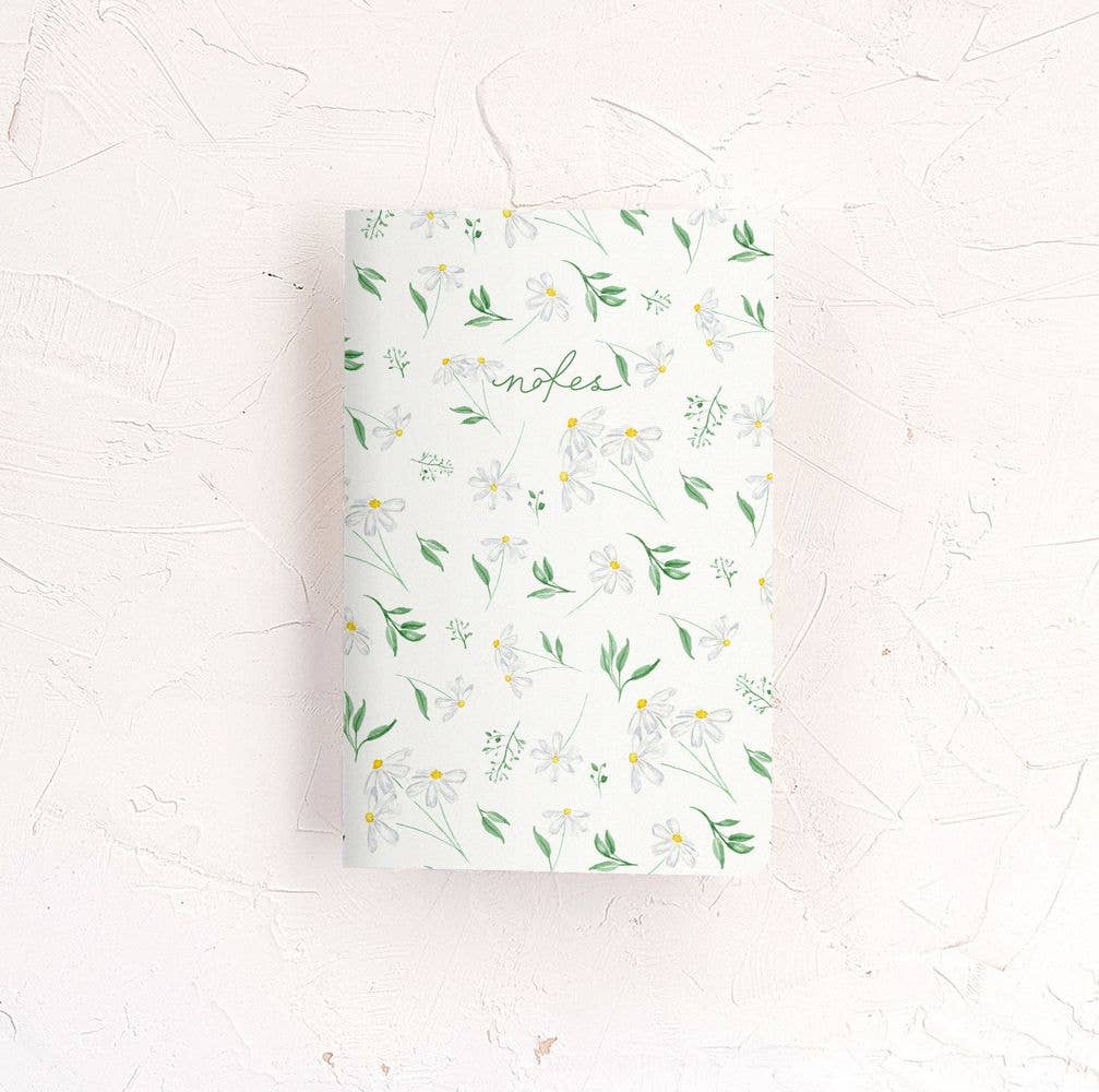 Almeida Illustrations - Daisies Floral Notebook - 48 Lined Pages