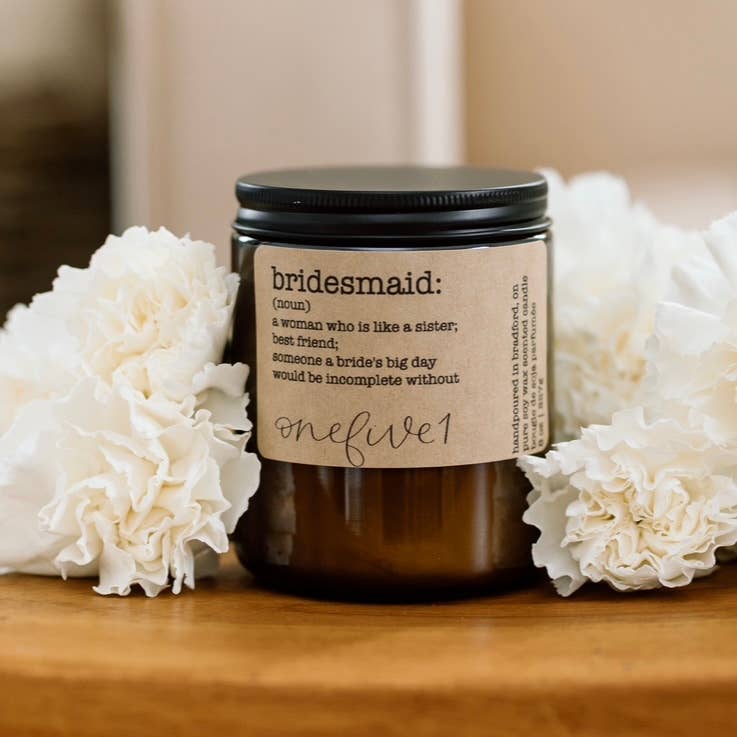 onefive1 - Bridesmaid definition soy candle