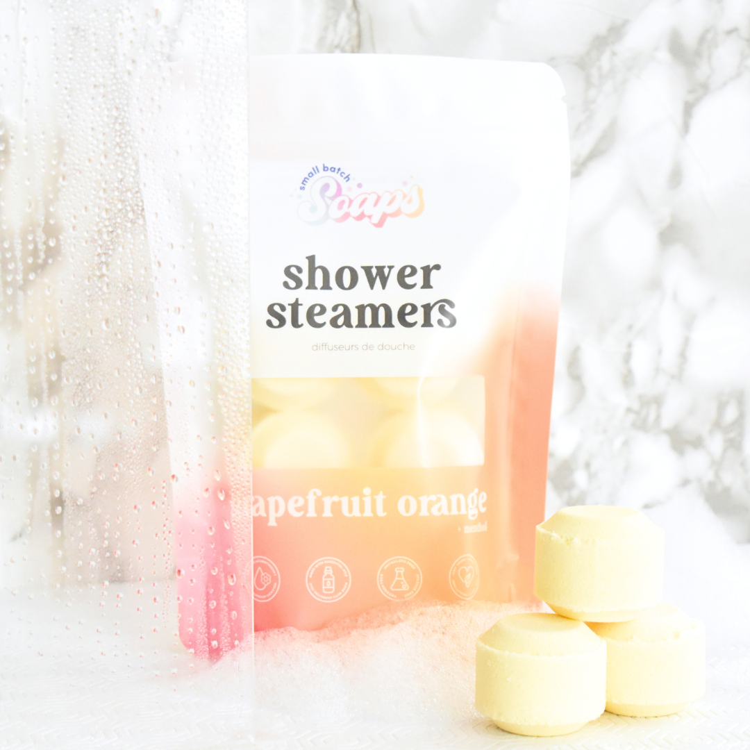 Small Batch Soaps - Grapefruit Orange Shower Steamers: 6-Pack