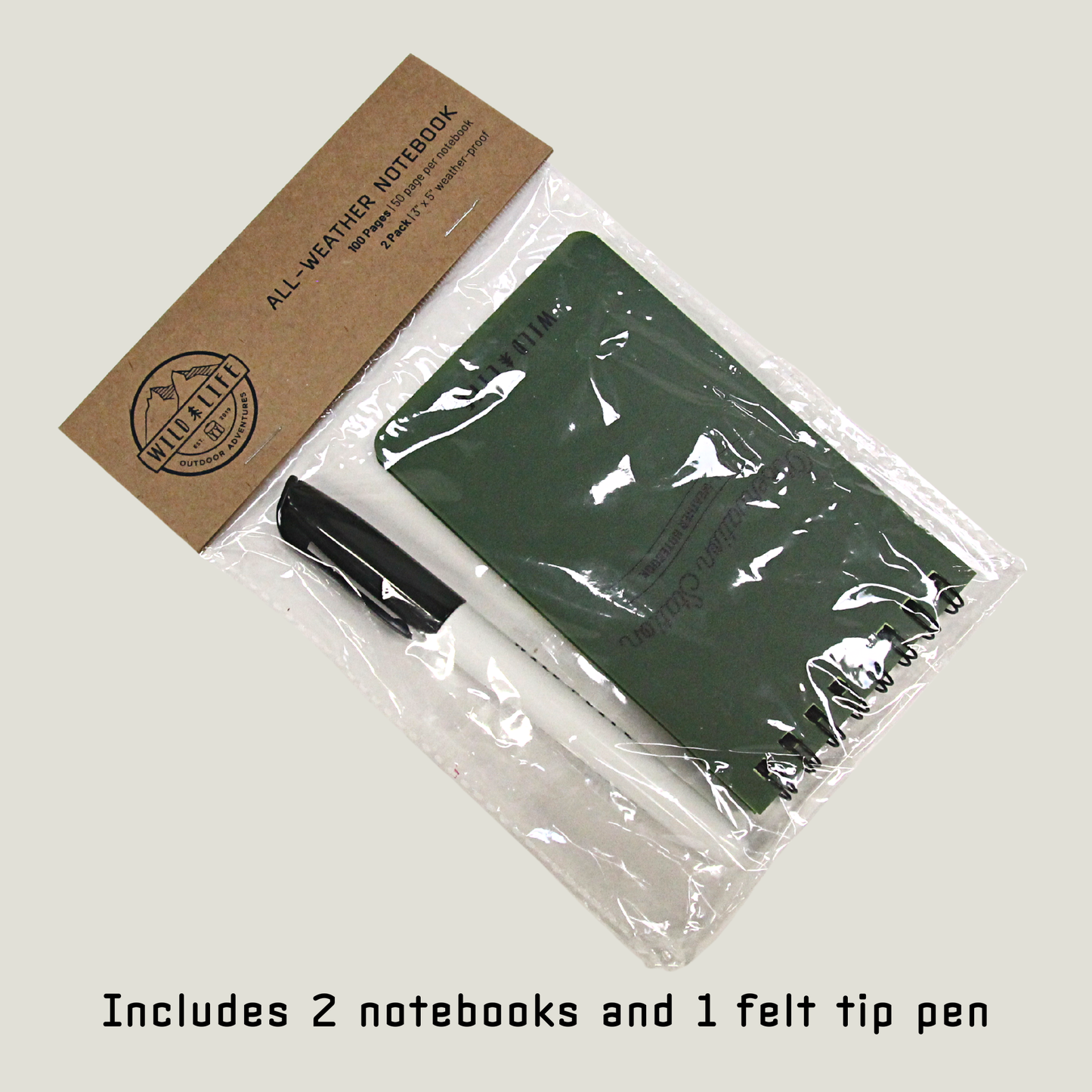 Wild Life Outdoor Adventures - All-Weather Notebook 2 Pack
