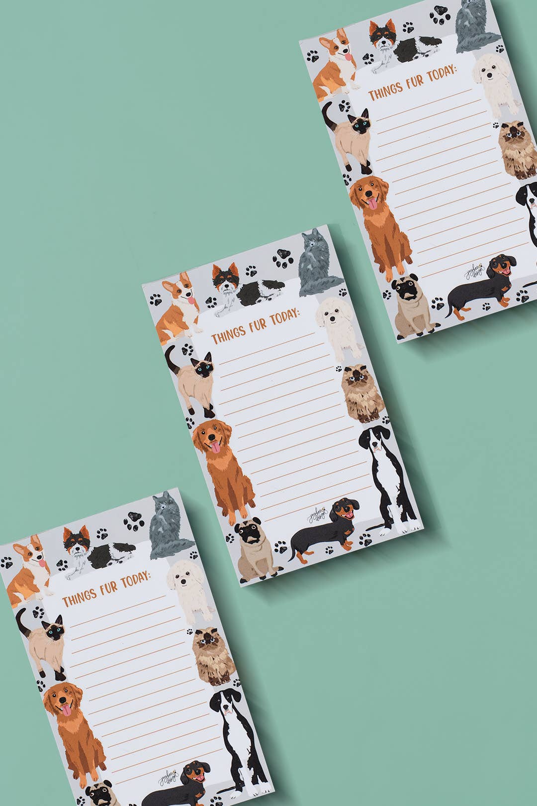 Jaybee Design - Things Fur Today - Notepad