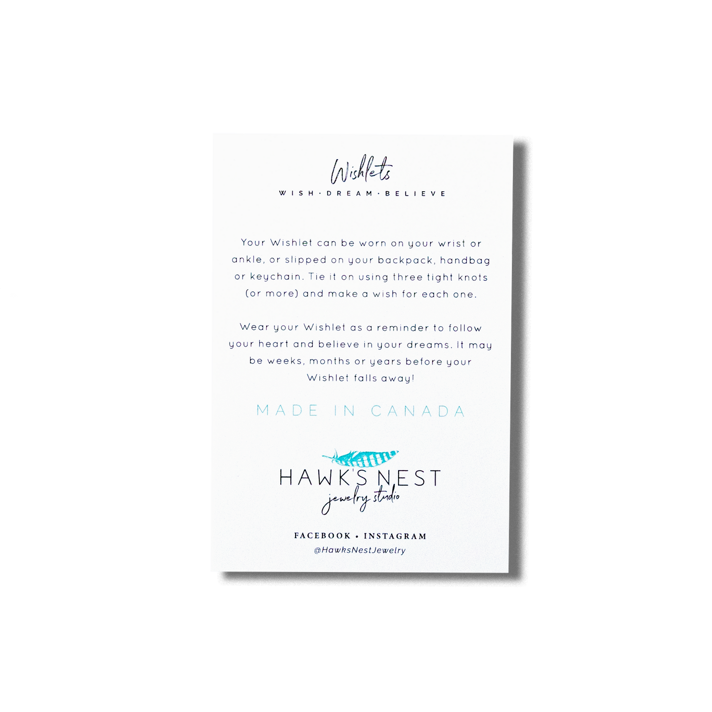 Hawk's Nest Jewelry Studio - Heart Wishlet: Heart