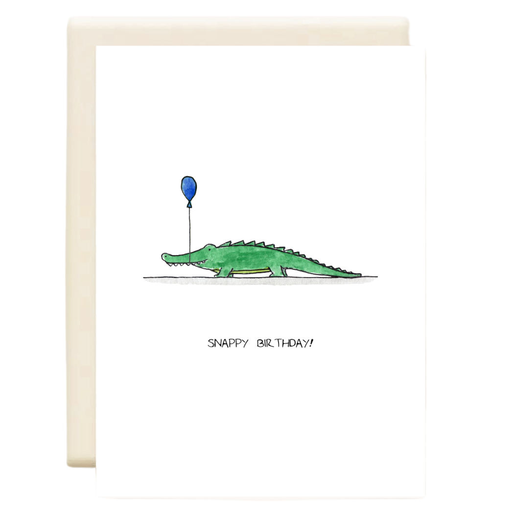 Inkwell Cards - Crocodile Bday | Birthday Greeting Card