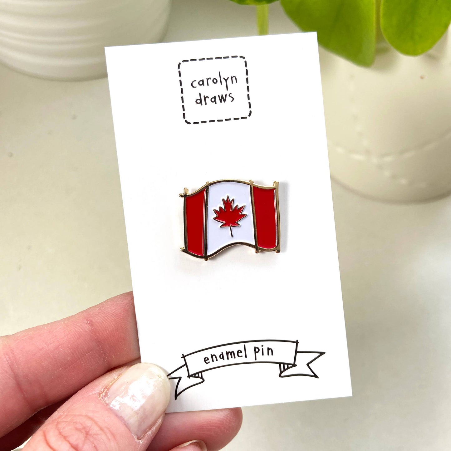 carolyndraws - Canada Flag Enamel Pin