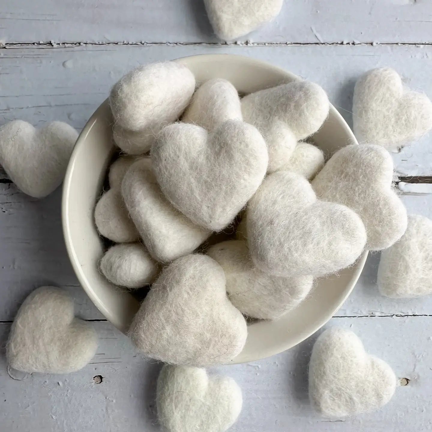 Sewing Seeds Play - One White Felt Heart