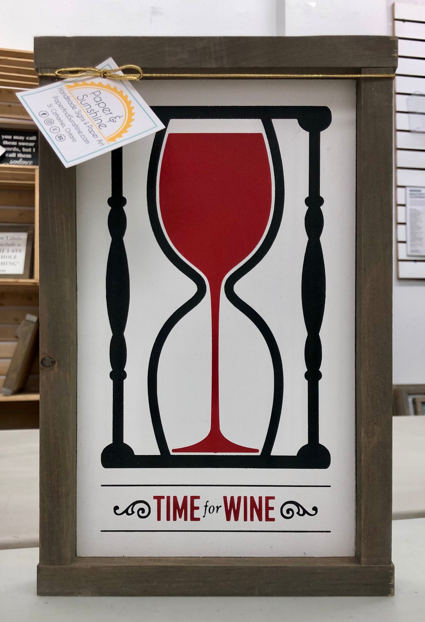 Paper & Sunshine - Square wooden sign-various- Sm