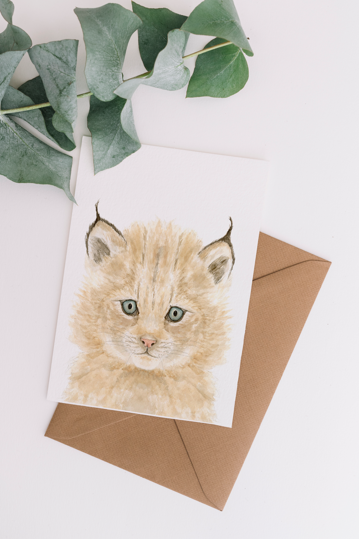 WLDFLWR Studio - Lynx Blank Greeting Card