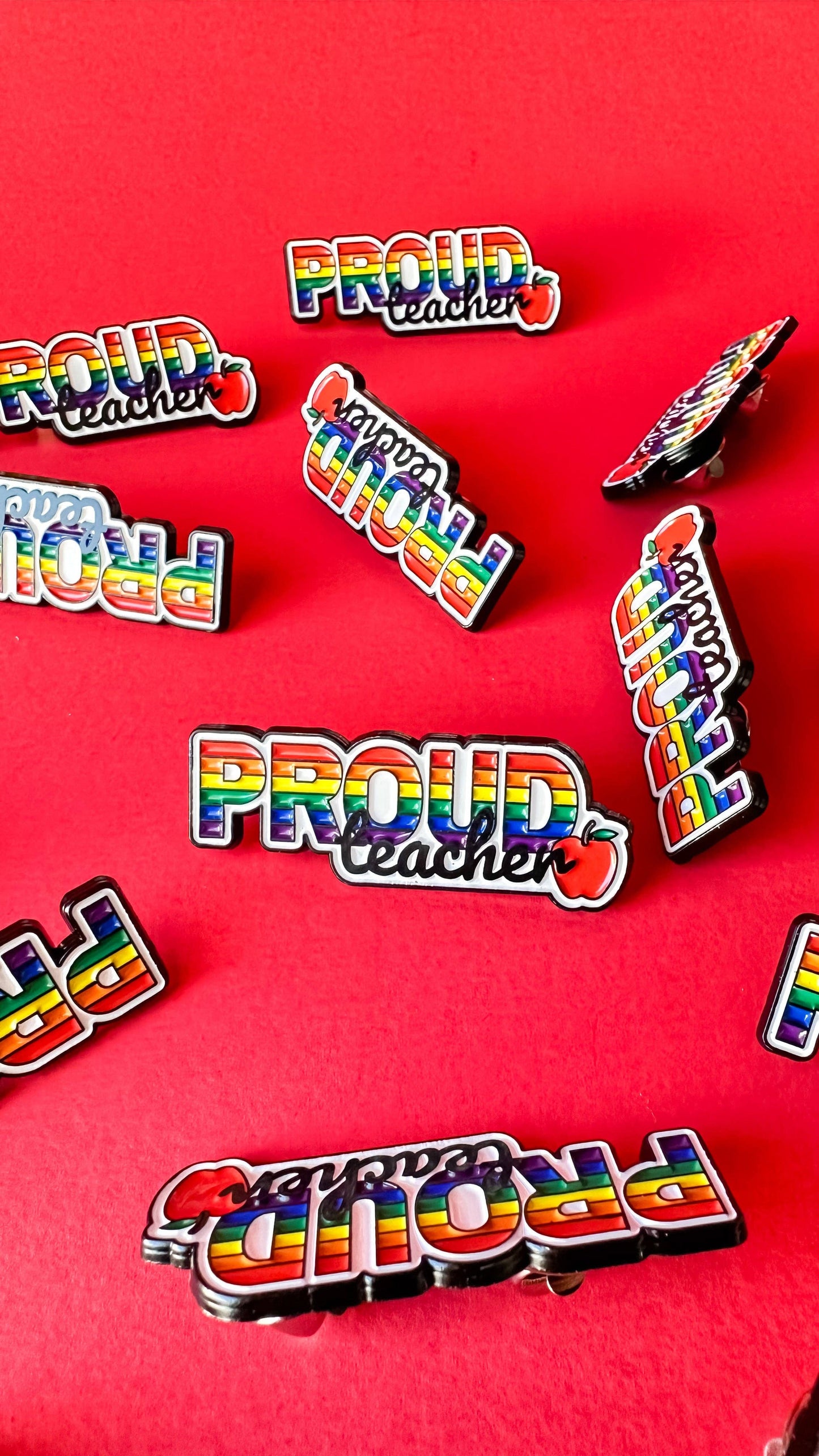 Rainbow Certified - Proud Teacher Rainbow LGBTQ+ Pin