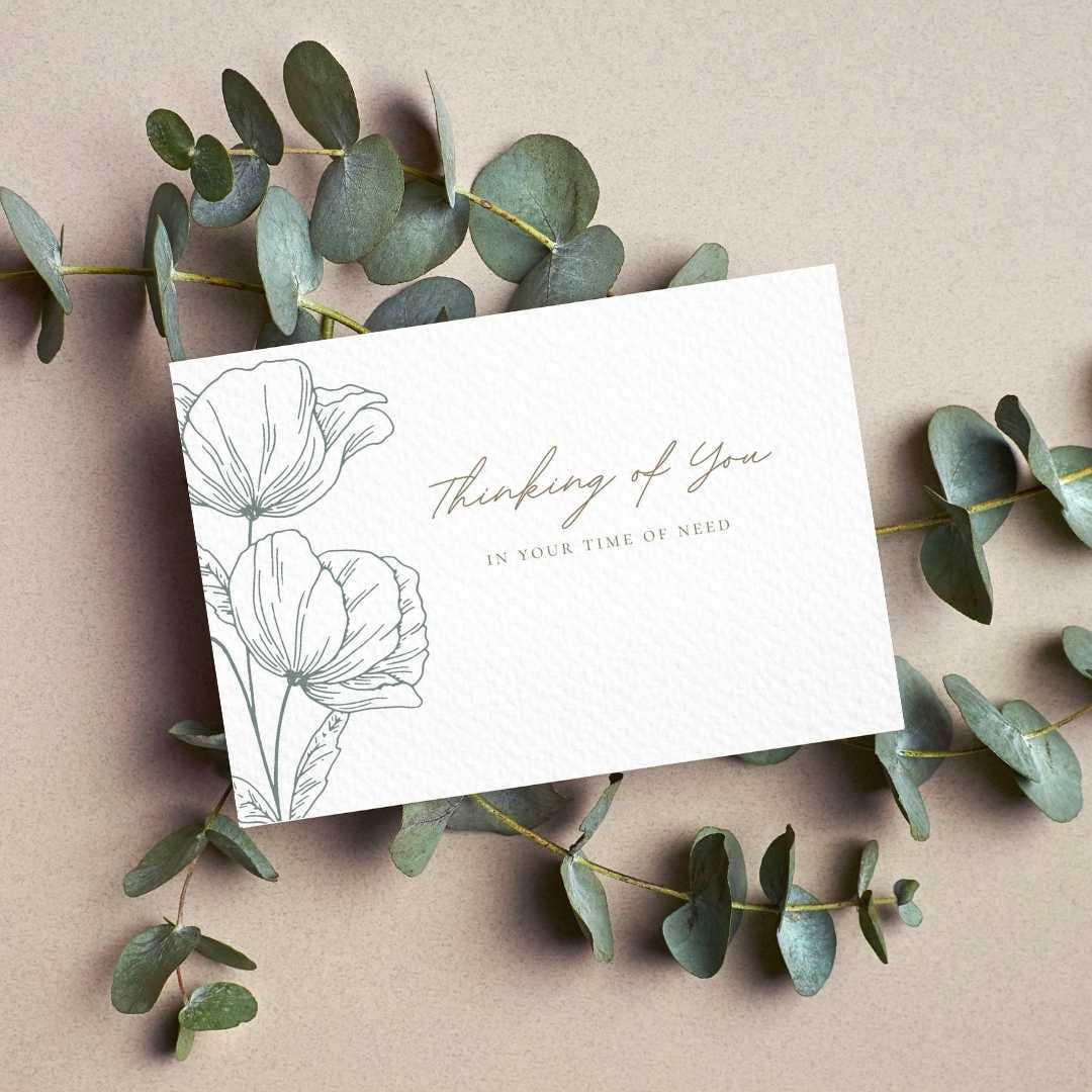 Paper Kuts - "Thinking of You" Floral Sympathy Card