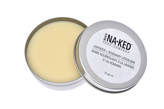 Lavender + Rosemary Lotion Bar - Buck Naked Soap Company
