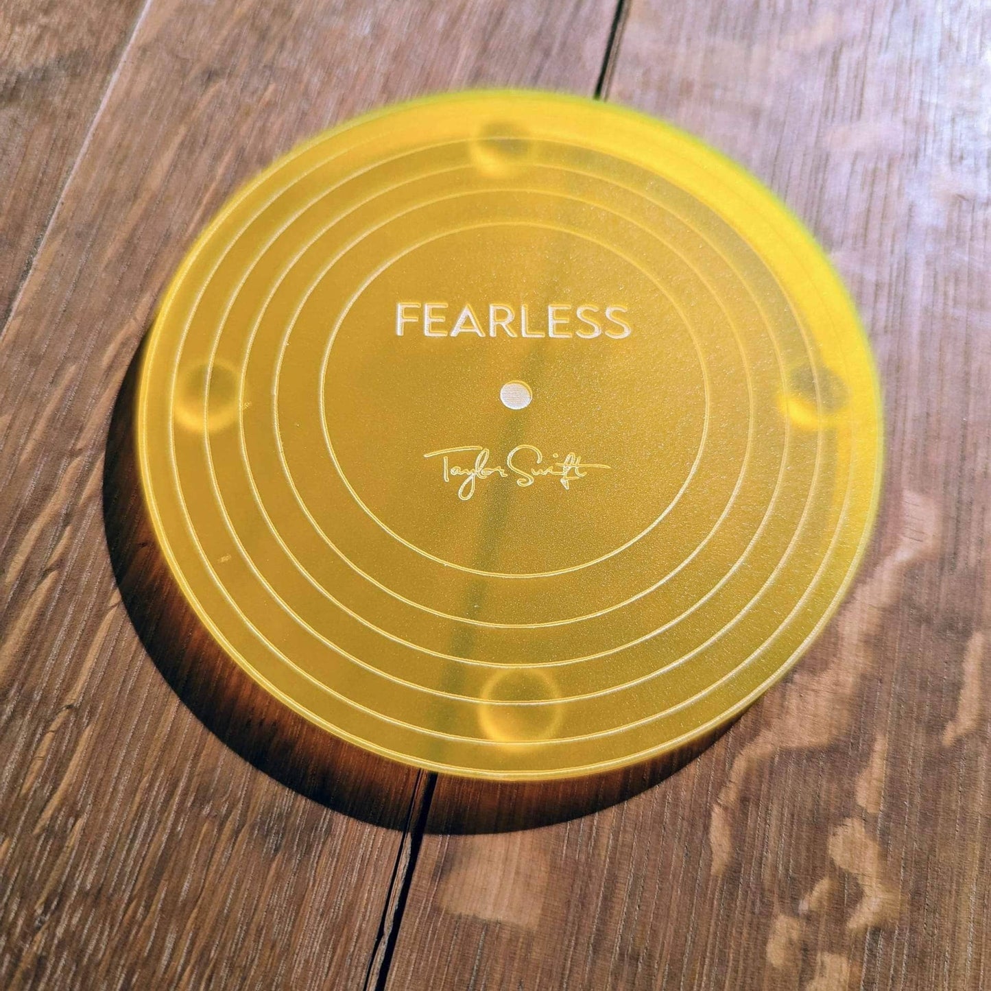 Crawford Custom Engraving - Taylor Swift Albums Acrylic Coaster : Fearless