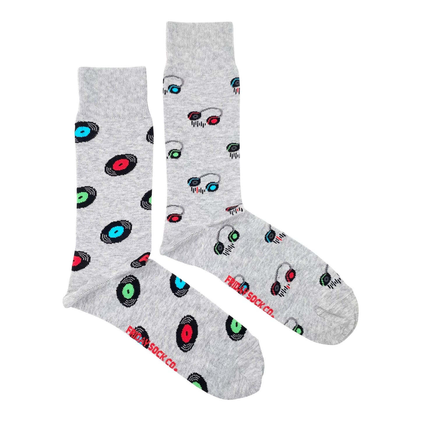 Friday Sock Co. - Men's Socks | Record & Headphone | Music | Retro | Funky