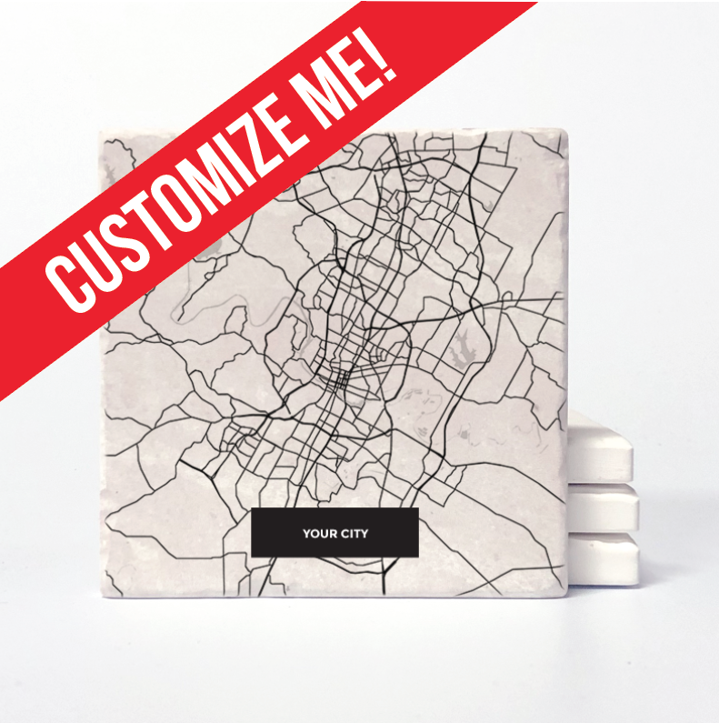 Versatile Coasters CA - Burlington Map -