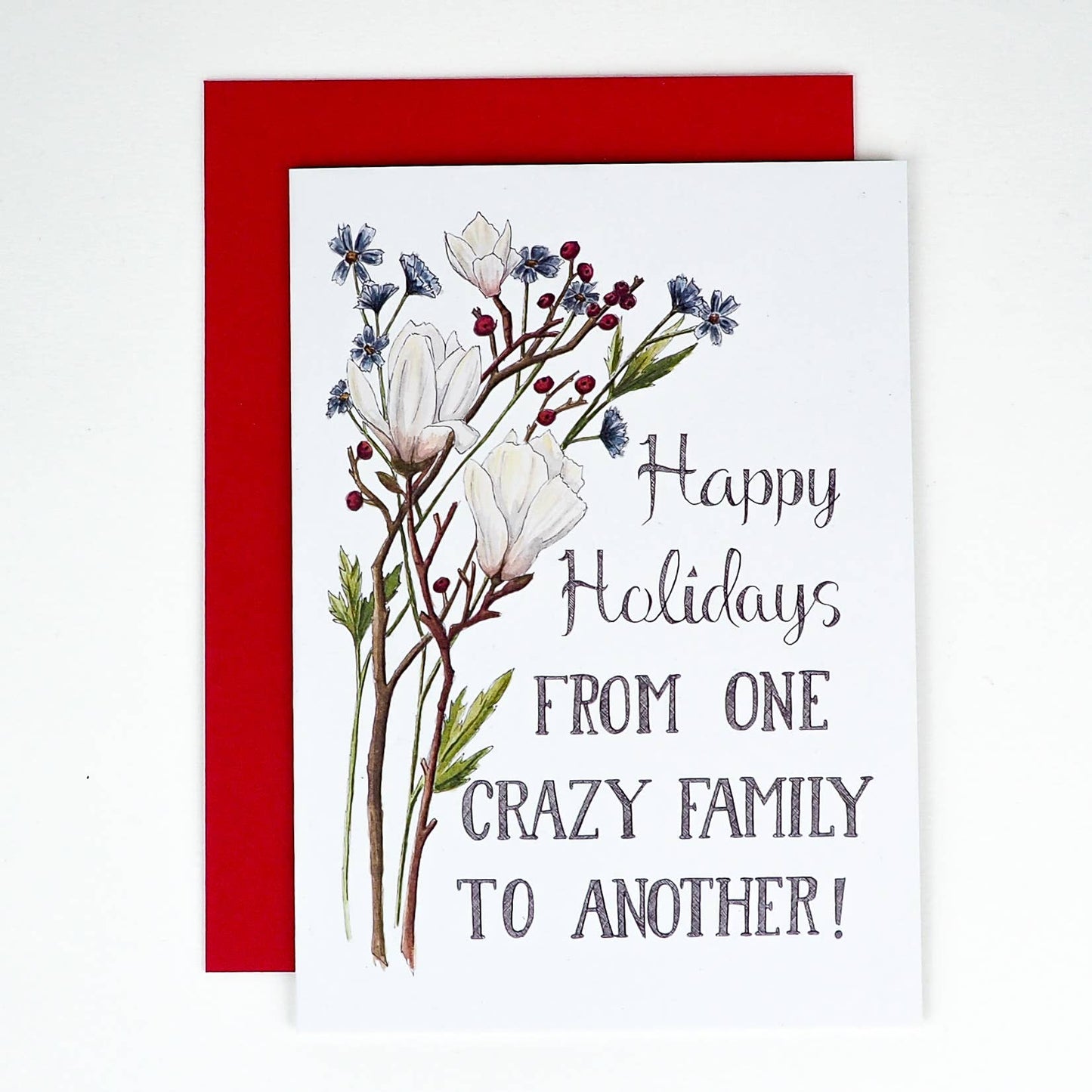 Happy Holidays From One Crazy Family Card