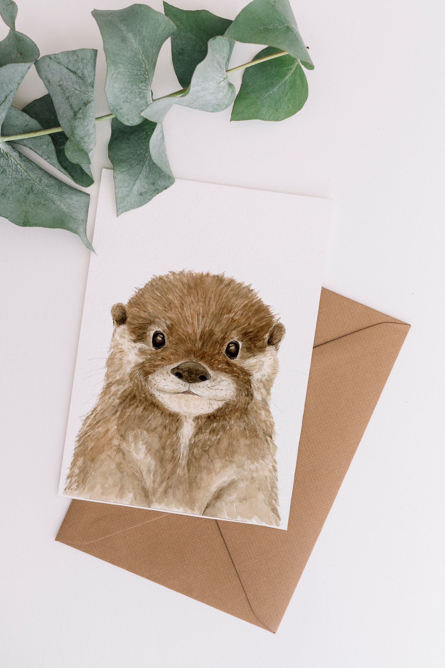 WLDFLWR Studio - Otter Blank Greeting Card