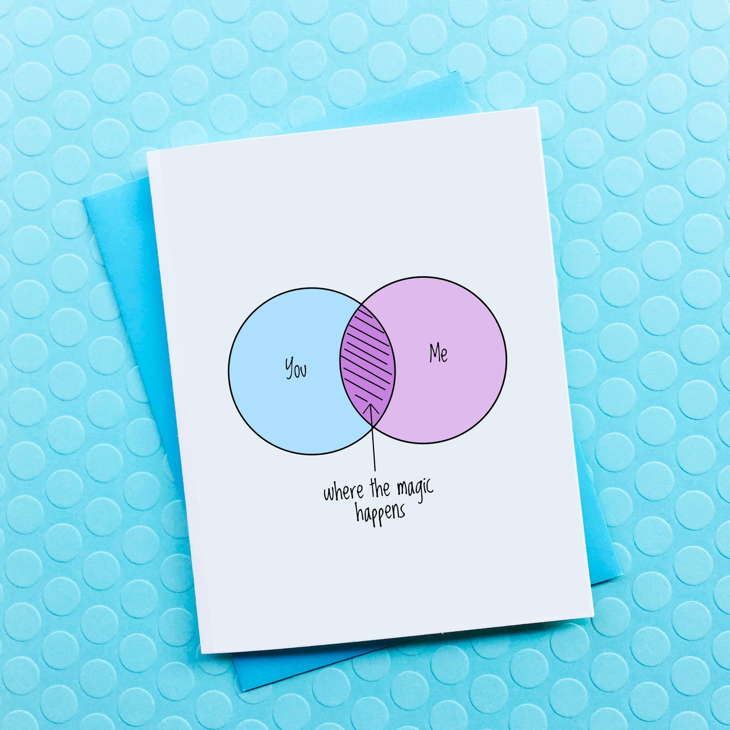 Top Hat and Monocle - Where the Magic Happens Valentines Day Card Anniversary Card