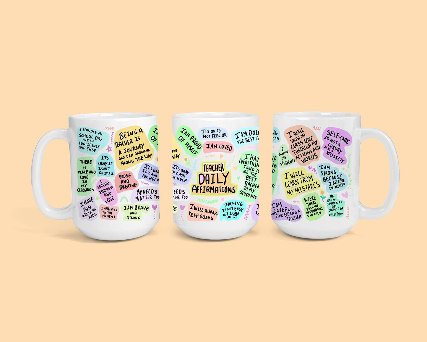 The Playful Pineapple - Teacher Daily Affirmations Mug