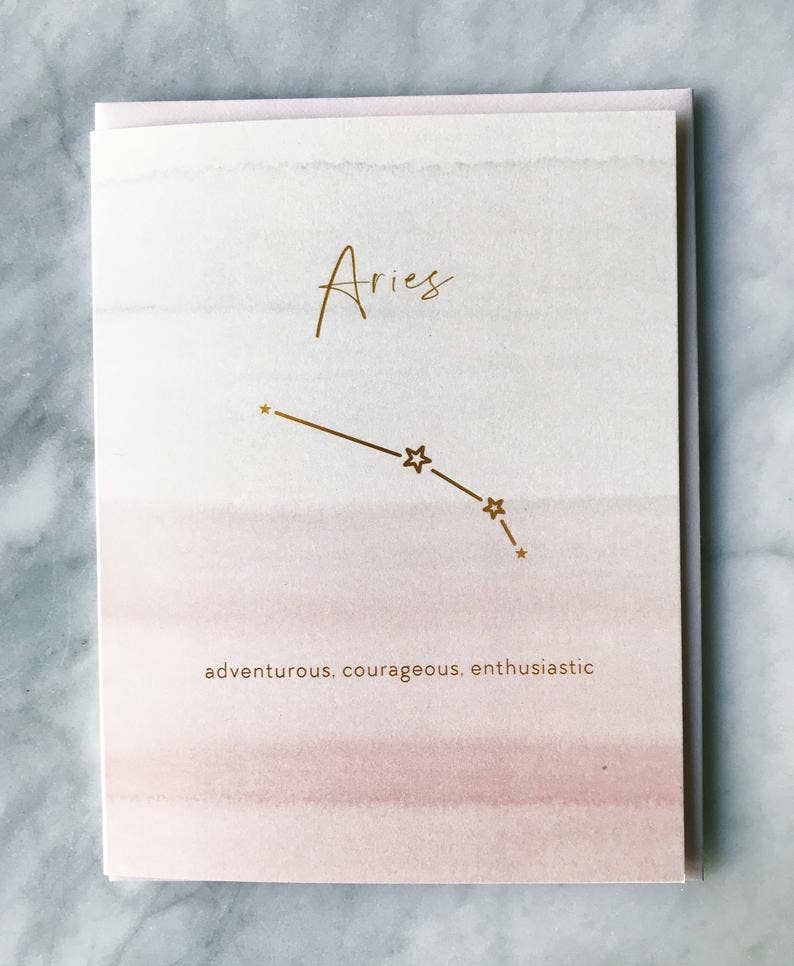 Zodiac Constellation Greeting Cards - Eleven Love