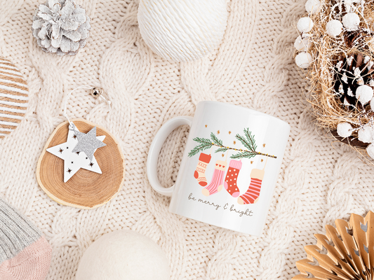 Christmas Shop- Curly Cupcakes - Christmas Stockings Coffee Mug