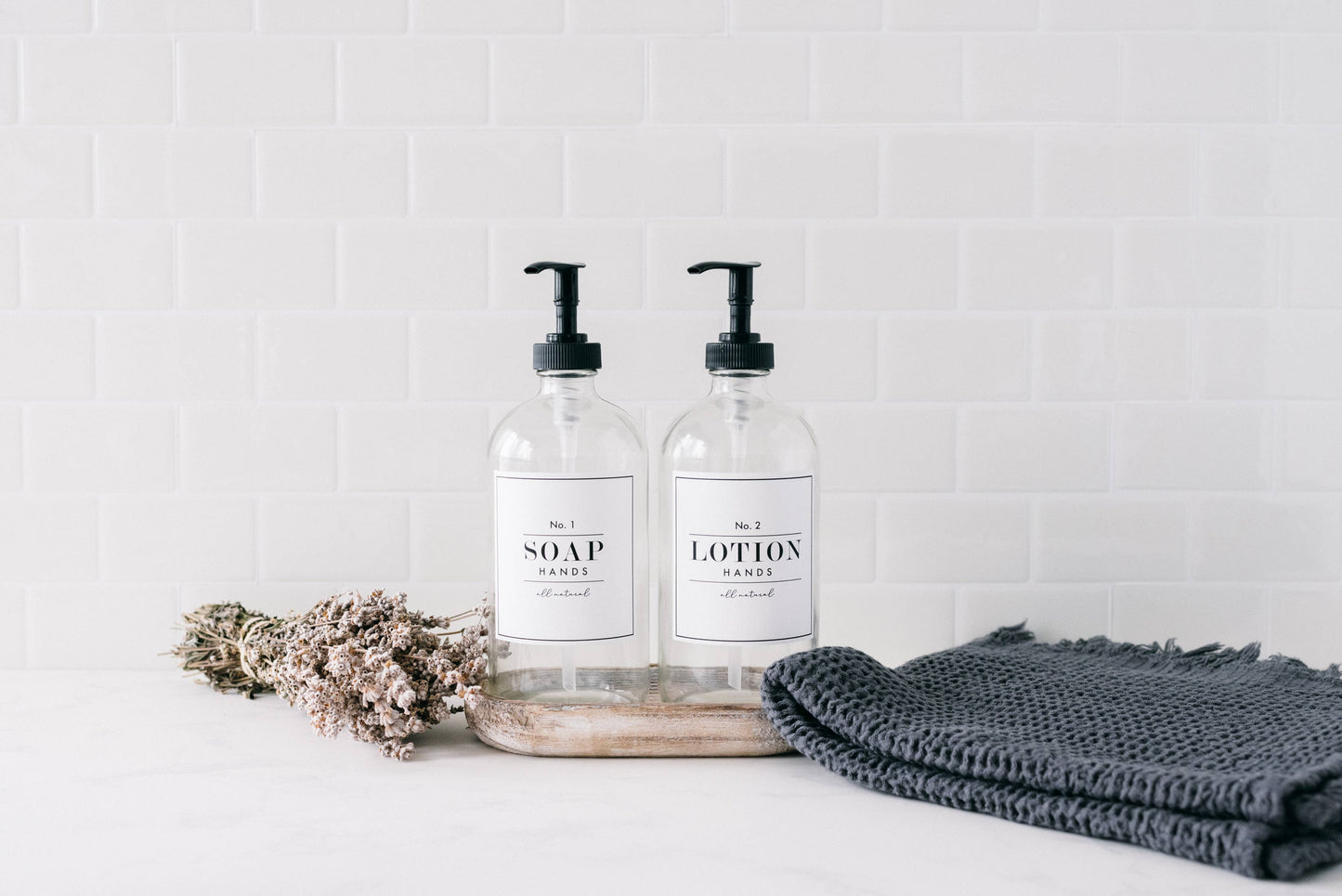 Luxe Clear Glass Dispenser - Zahra's Place (soap)