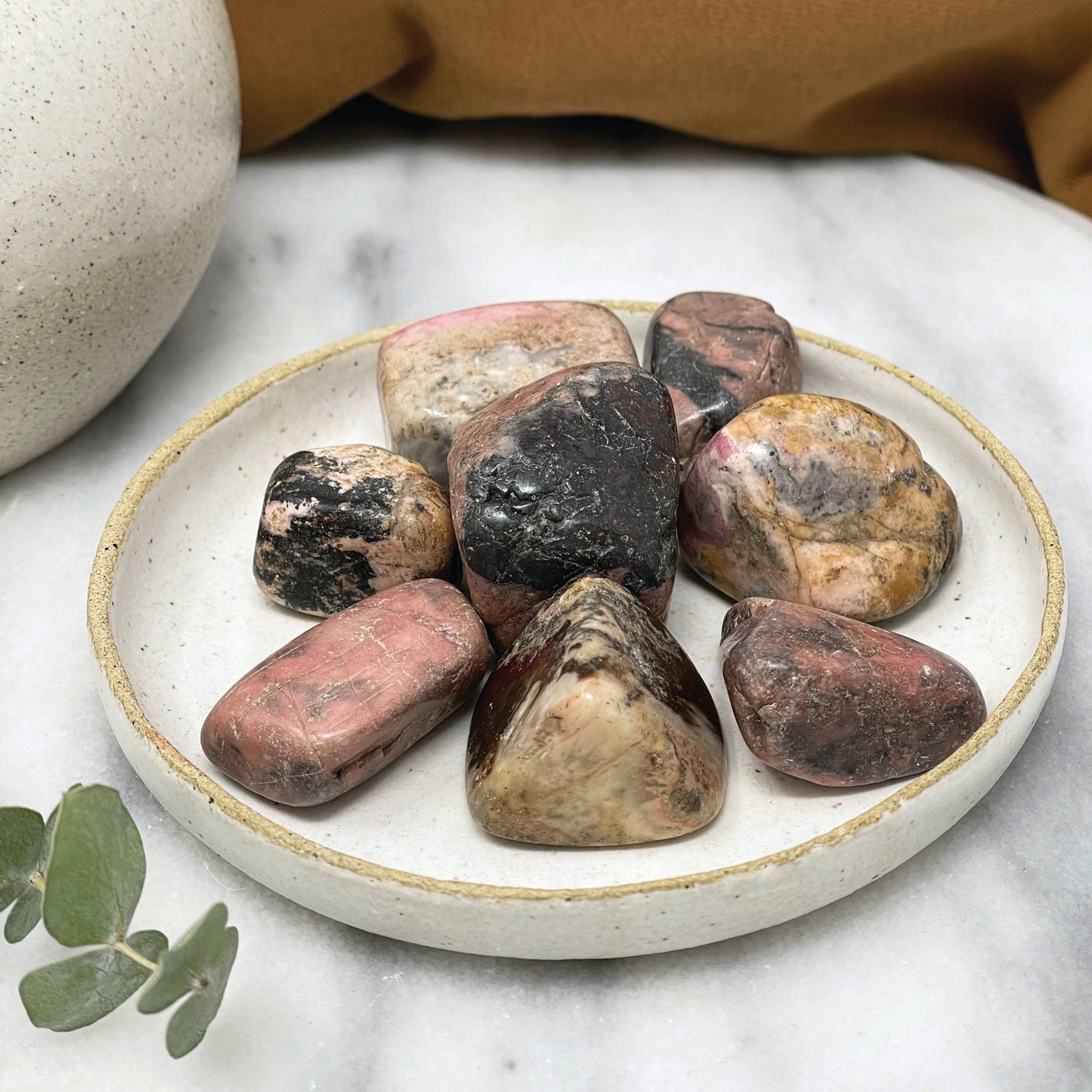 Subject II Change - Polished Rhodonite Stones