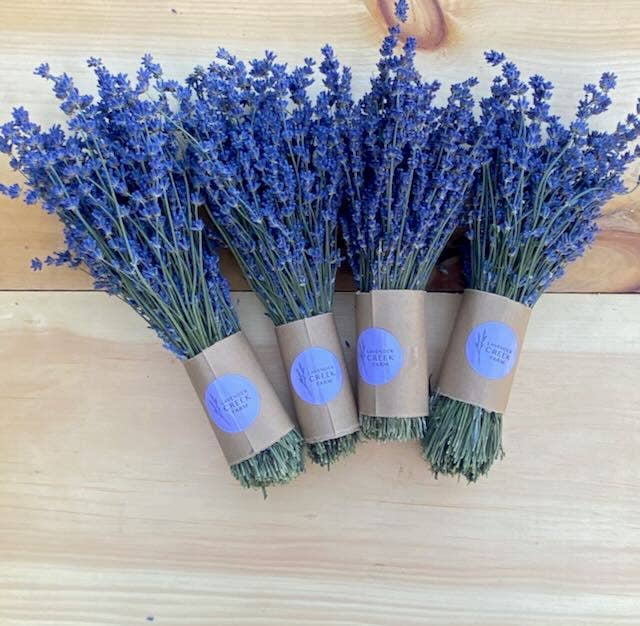 Lavender Creek Farm - Dried English Lavender Bouquet - Beautiful Light Purple