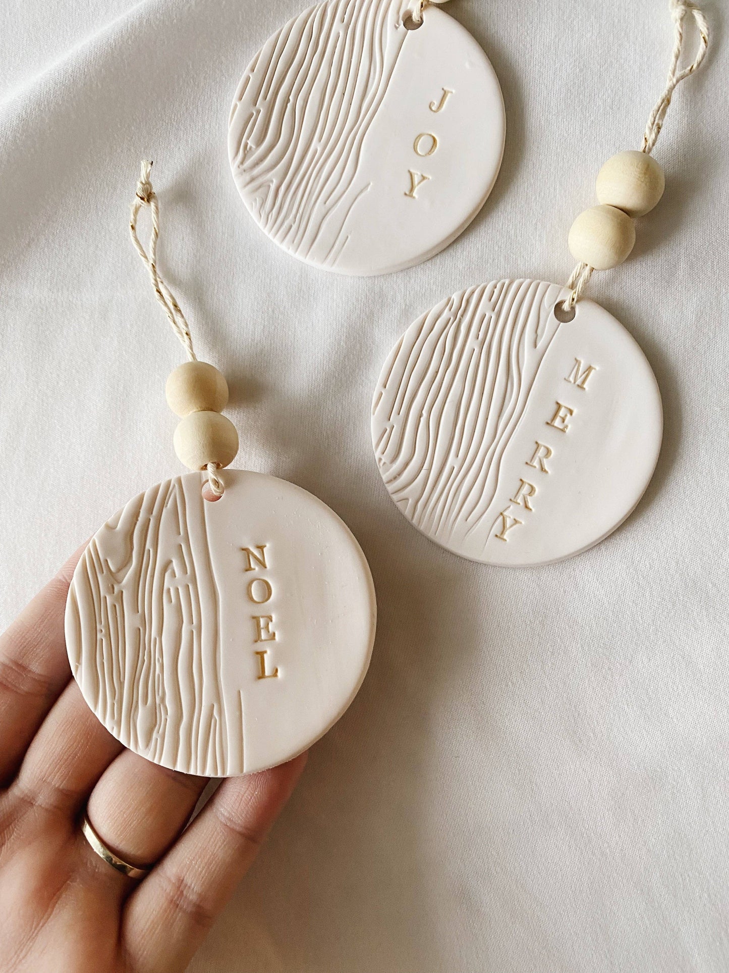 Hand Made Polymer Clay Tree Ornaments