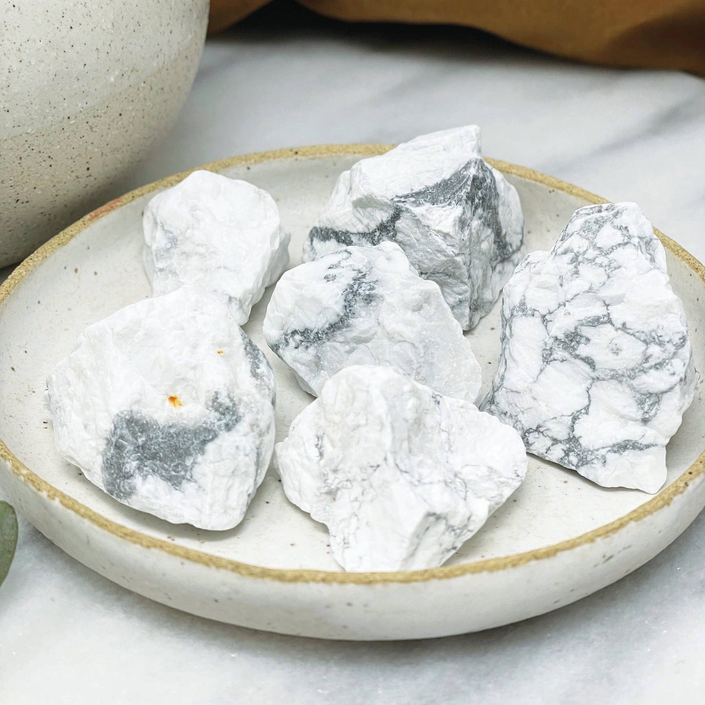 Subject II Change - Raw White Howlite Stones