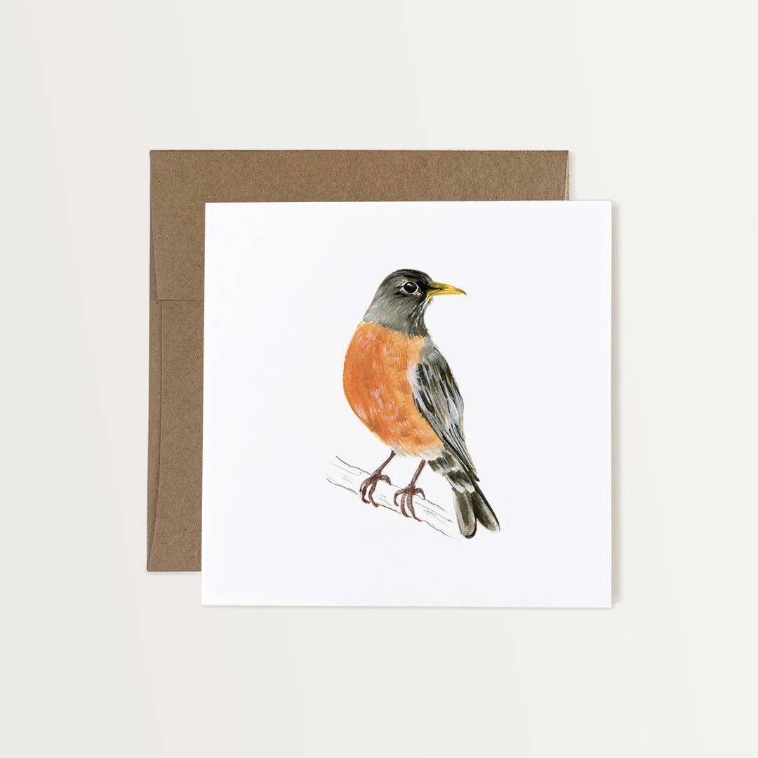 Emilie Simpson Art & Design - American Robin Card