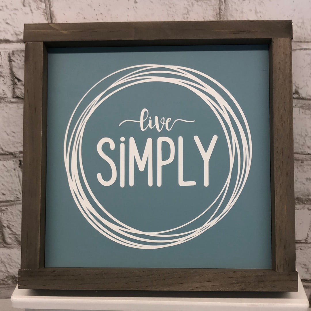 Paper & Sunshine - Square wooden sign-various- Sm