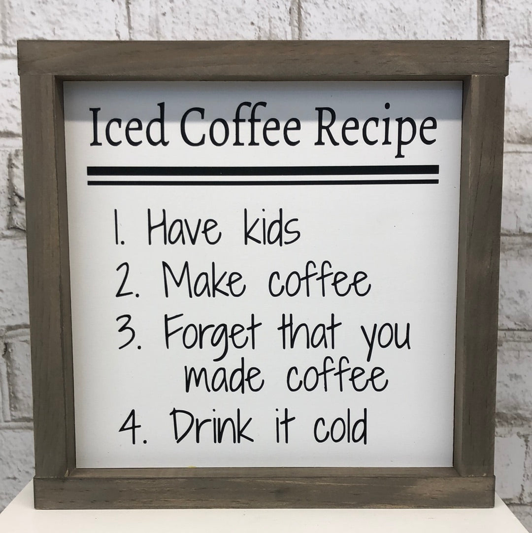 Paper & Sunshine - Square wooden sign-various- Sm