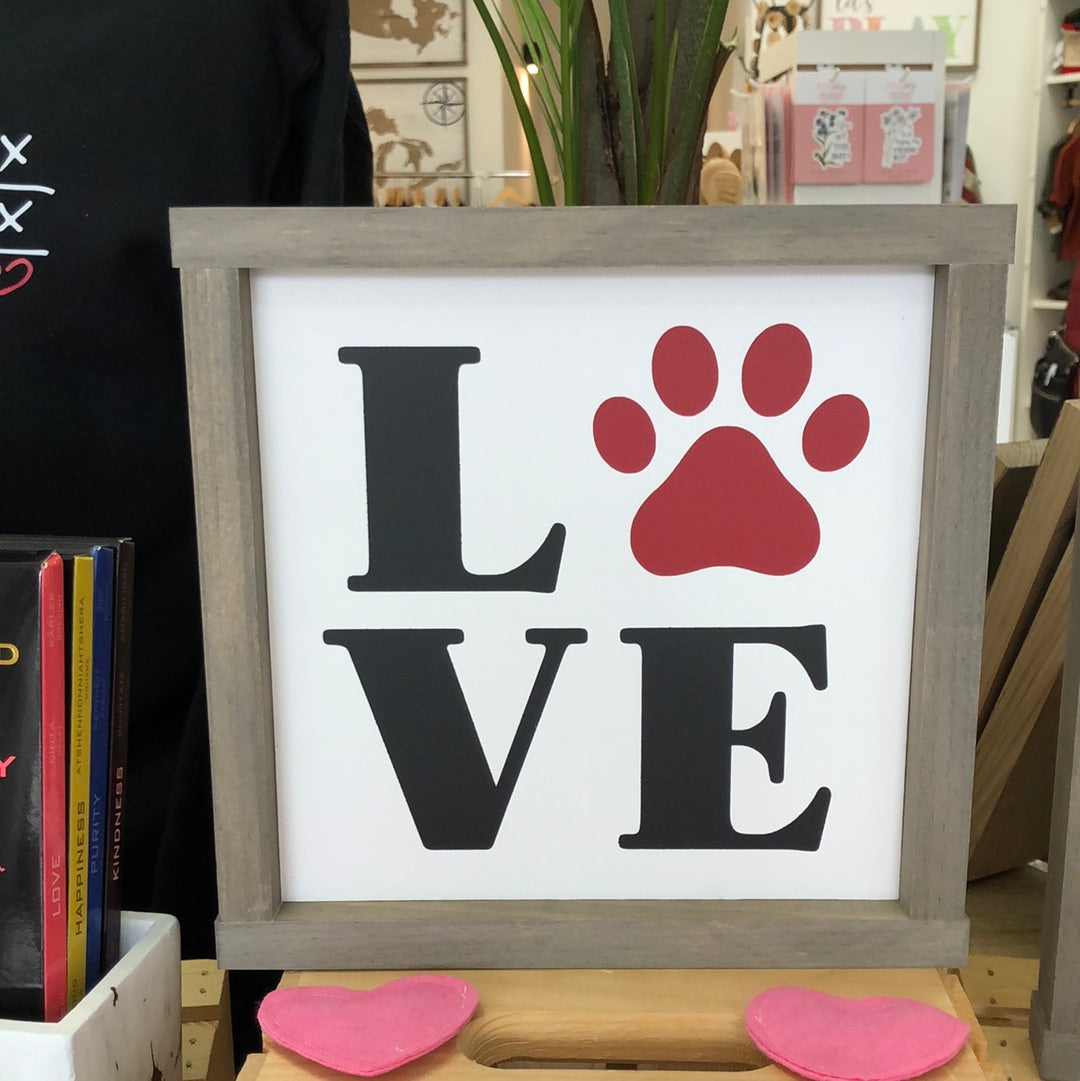 Paper & Sunshine - Square wooden sign-various- Sm