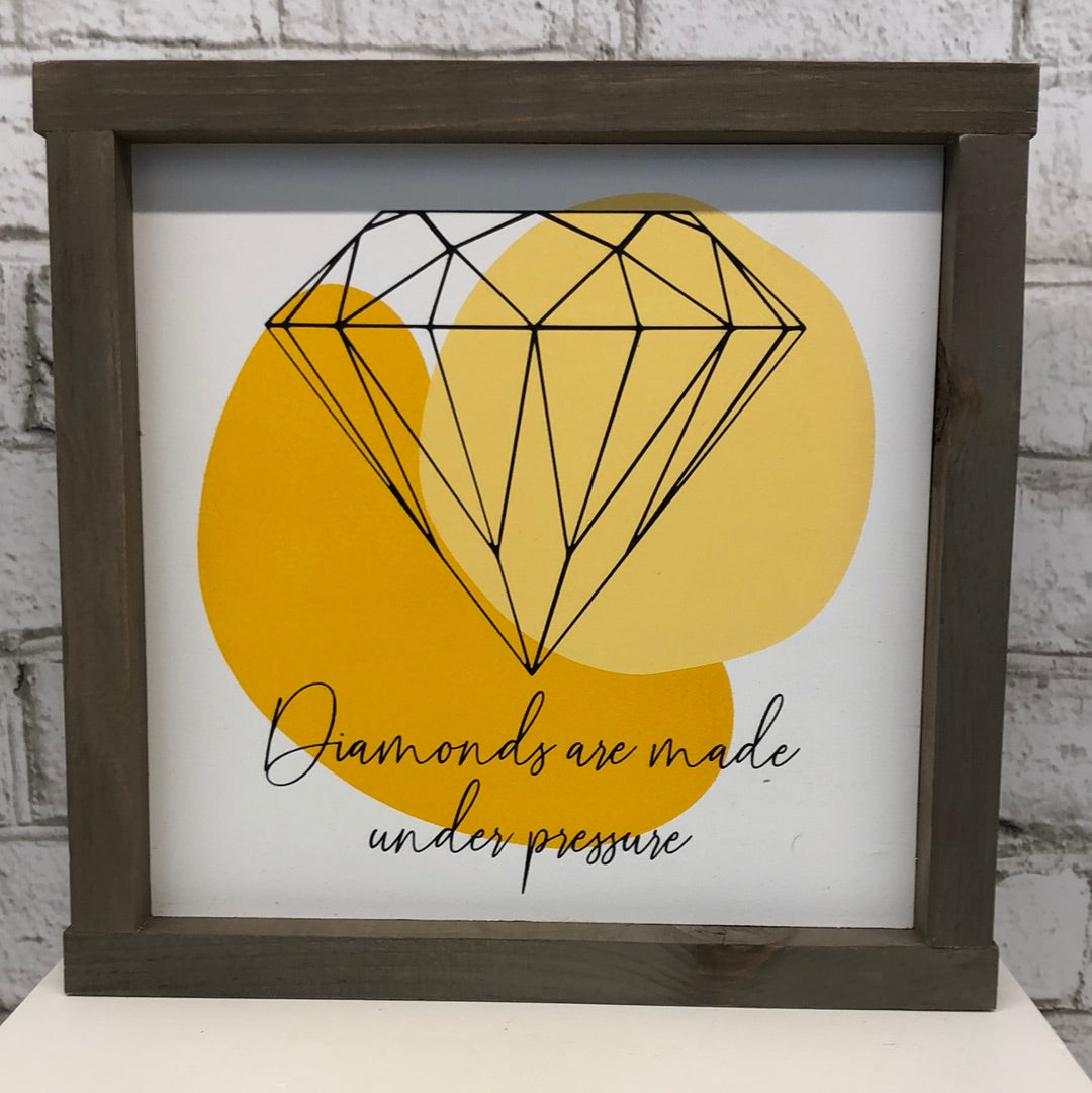 Paper & Sunshine - Square wooden sign-various- Sm