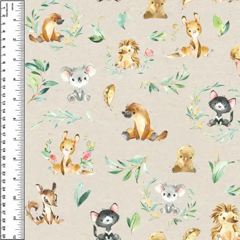 Busy Little Stitches - Aussie Animals Toddler Blanket