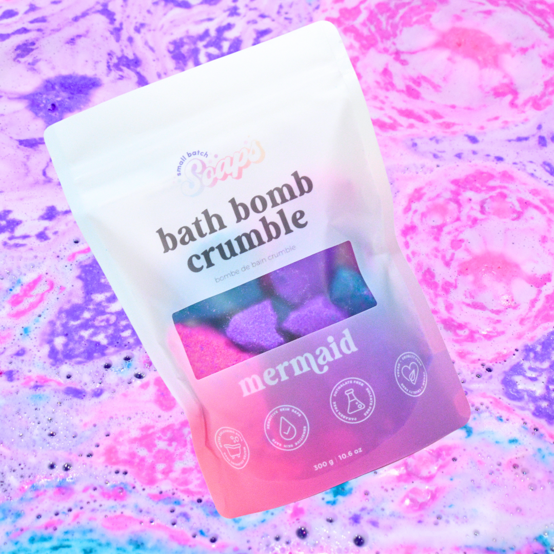 Small Batch Soaps - Mermaid Bath Bomb Crumble: Mini (75 g)