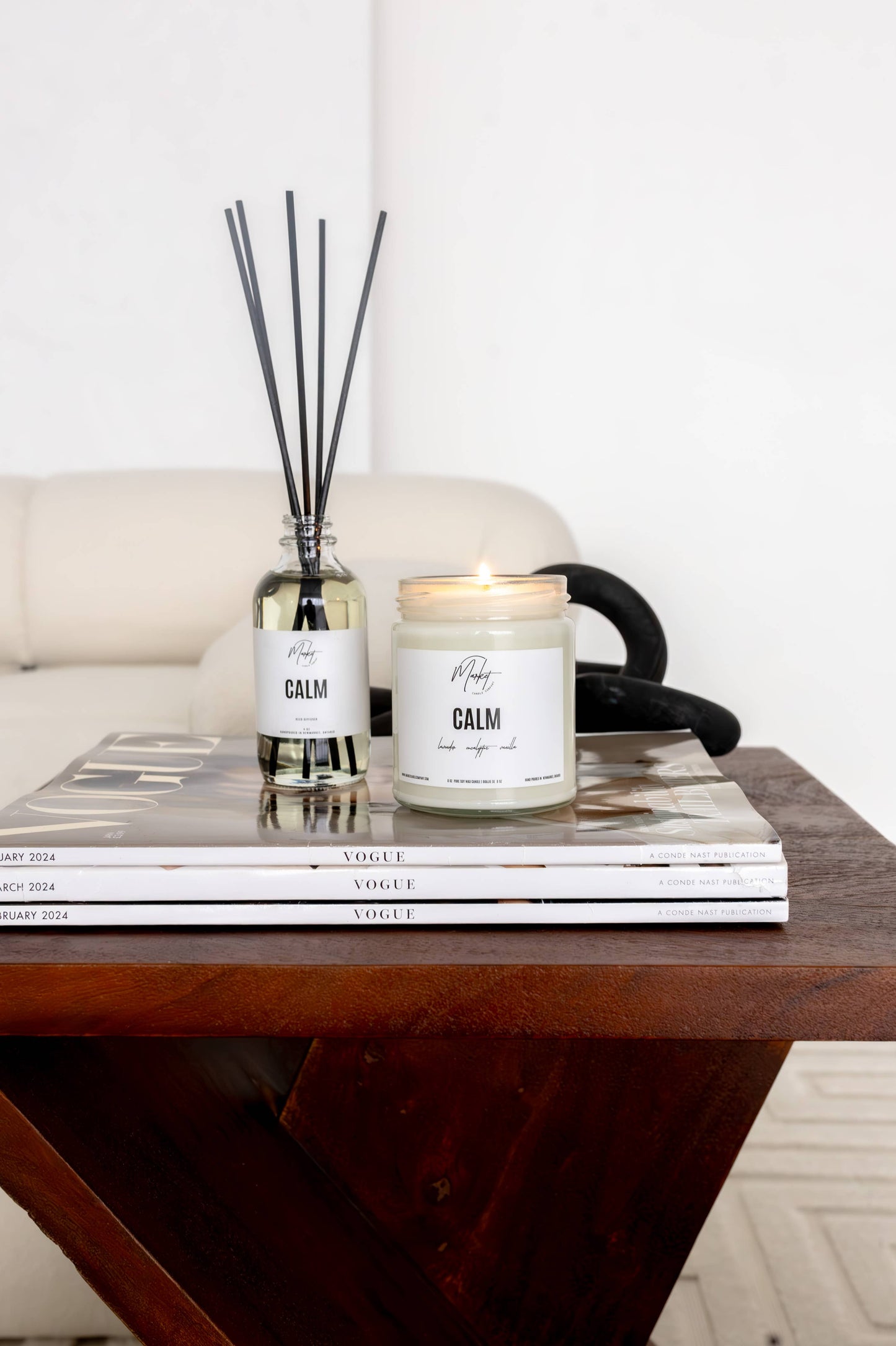 Market Candle Company - CALM DIFFUSER REEDS: STANDARD LABEL