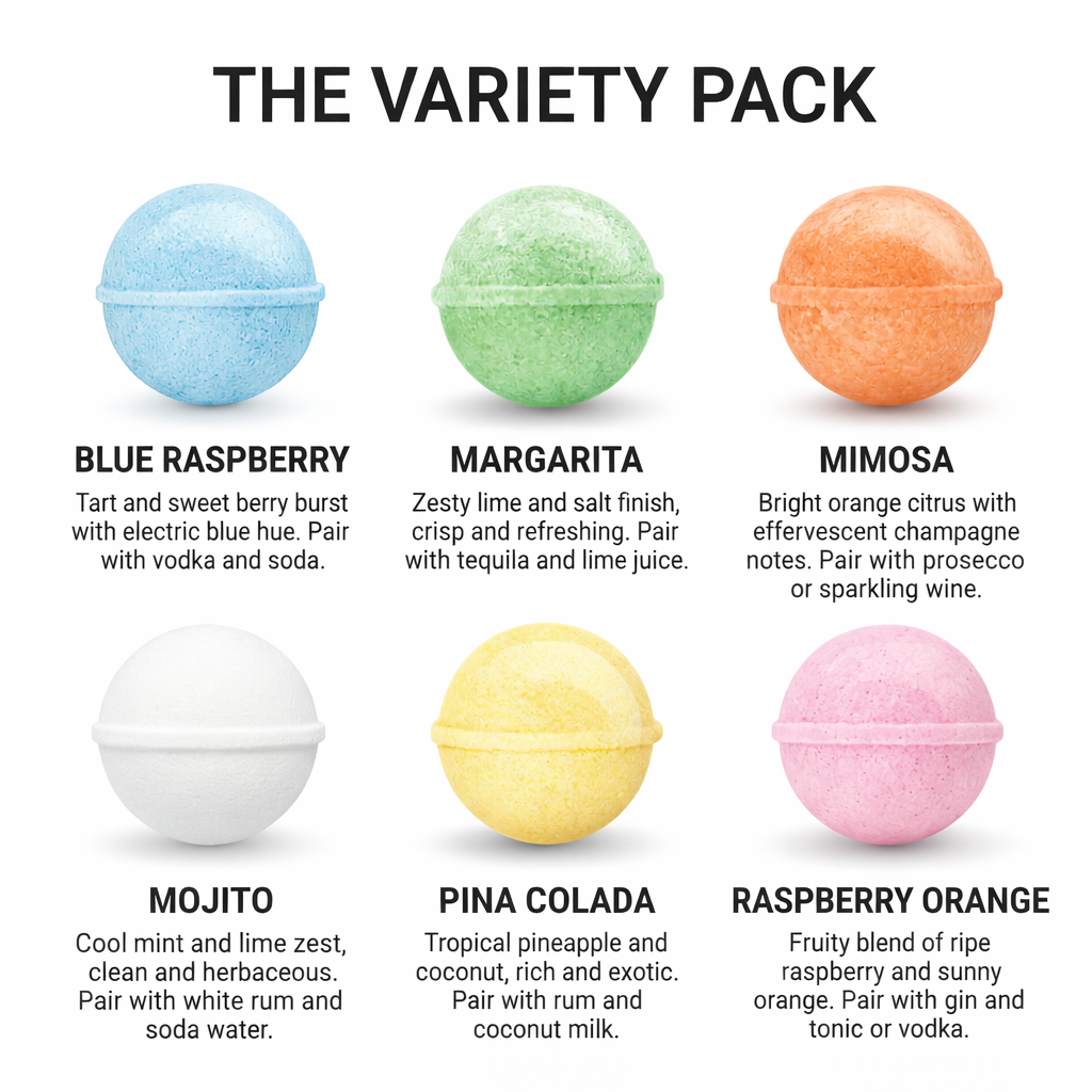 Cocktail Bomb Shop - VARIETY PACK: 6 Cocktail Bombs