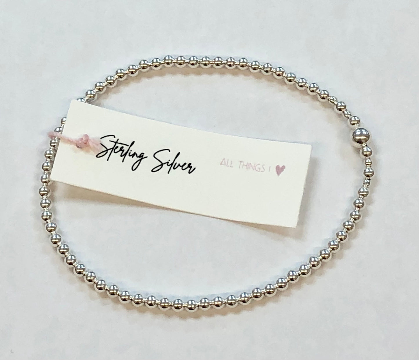 All Things I <3 - Sterling Silver stacker bracelets