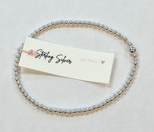 All Things I <3 - Sterling Silver stacker bracelets