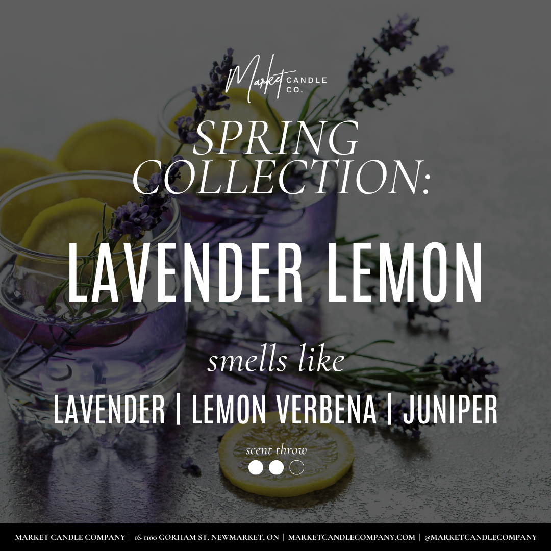 Market Candle Company - LAVENDER LEMON DIFFUSER REEDS: STANDARD LABEL